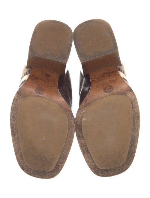 Brunello Cucinelli Monili Leather Slides