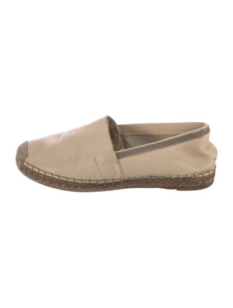 Brunello Cucinelli Monili Leather Espadrilles