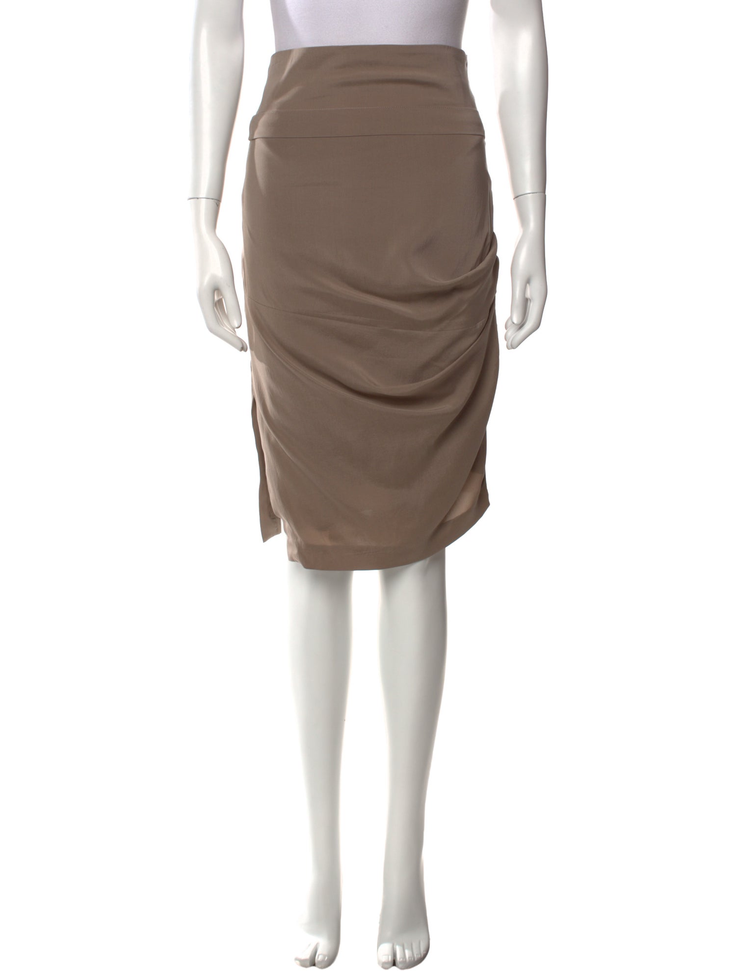 Brunello Cucinelli Silk Knee-Length Skirt