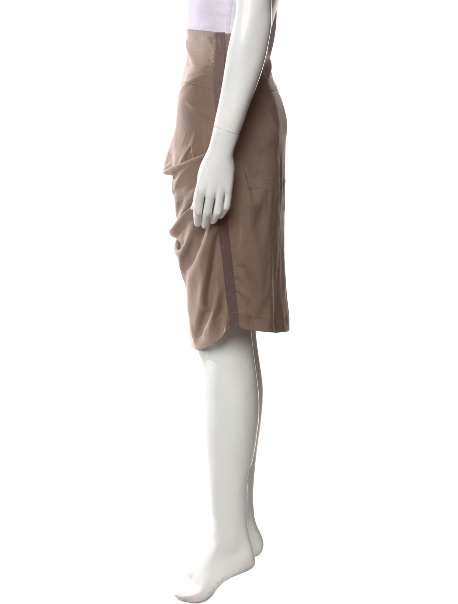 Brunello Cucinelli Silk Knee-Length Skirt