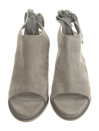 Brunello Cucinelli Suede Slingback Sandals