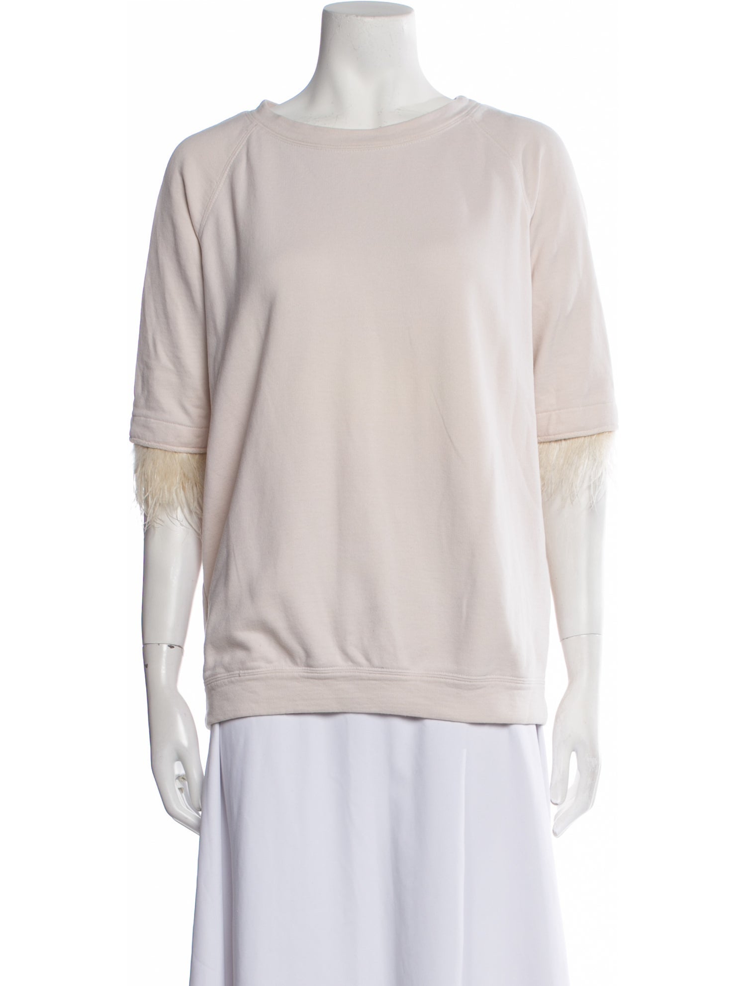 Brunello Cucinelli Bateau Neckline Three-Quarter Sleeve T-Shirt