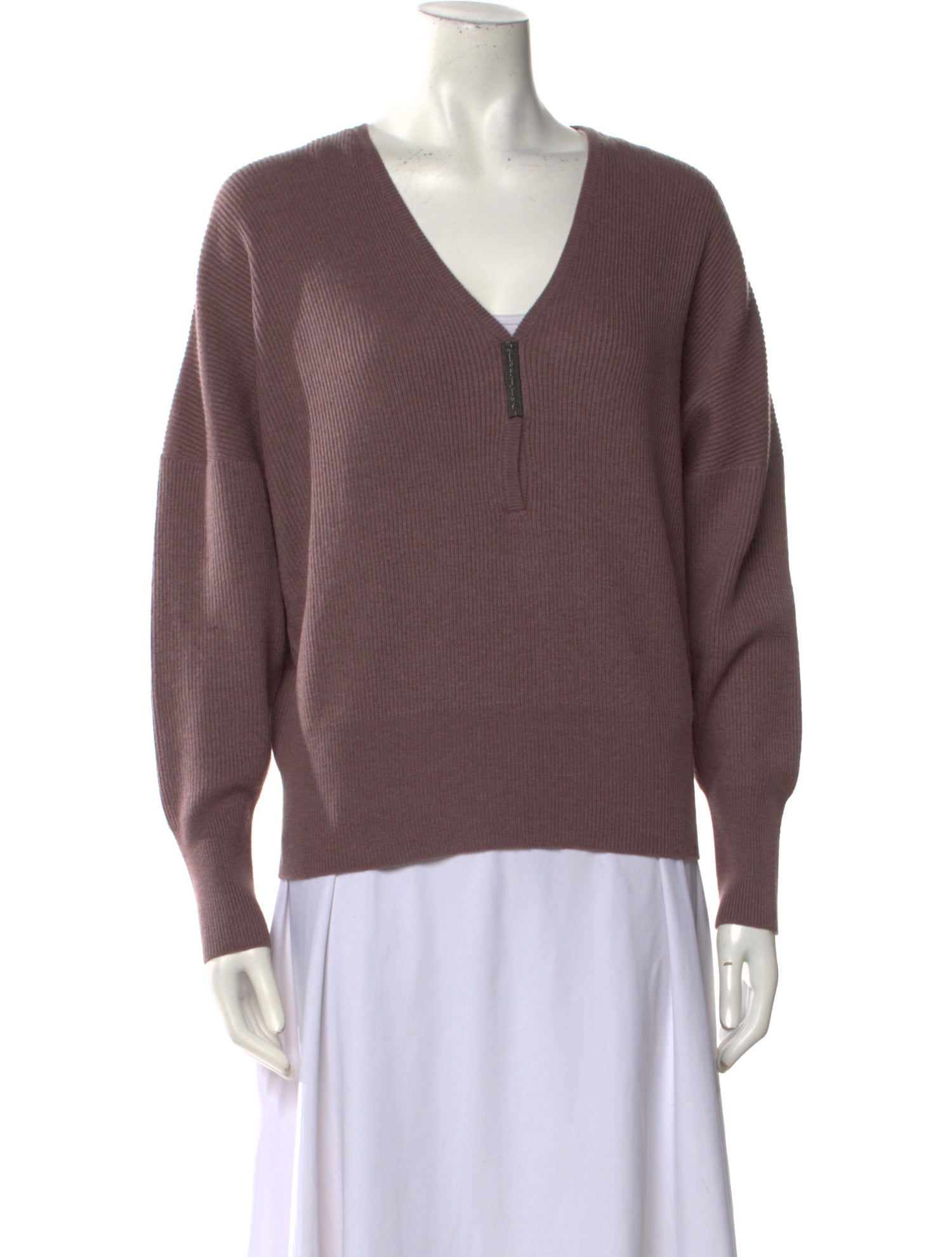Brunello Cucinelli Cashmere V-Neck Sweater w/ Tags