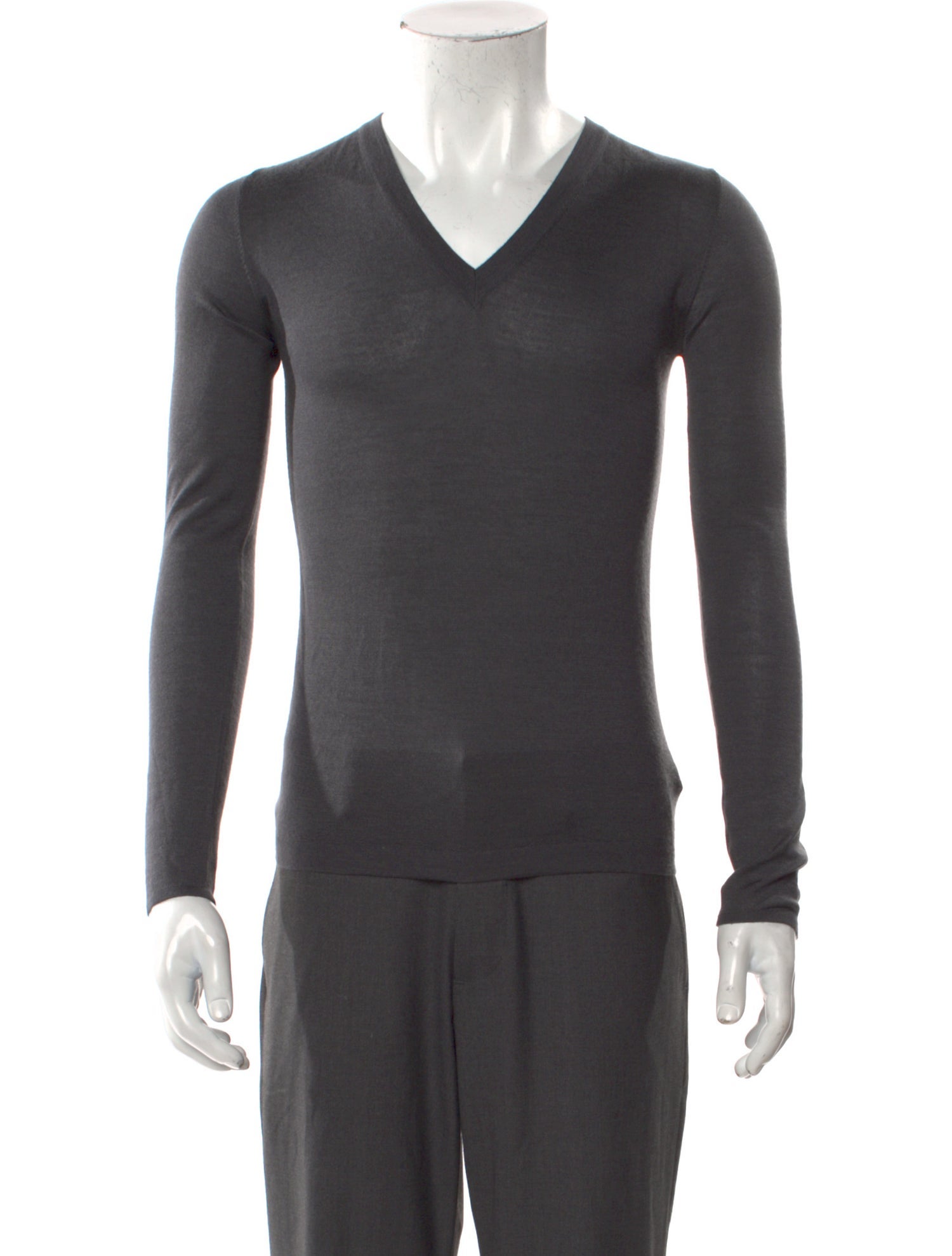 Brunello Cucinelli Virgin Wool V-Neck Pullover w/ Tags
