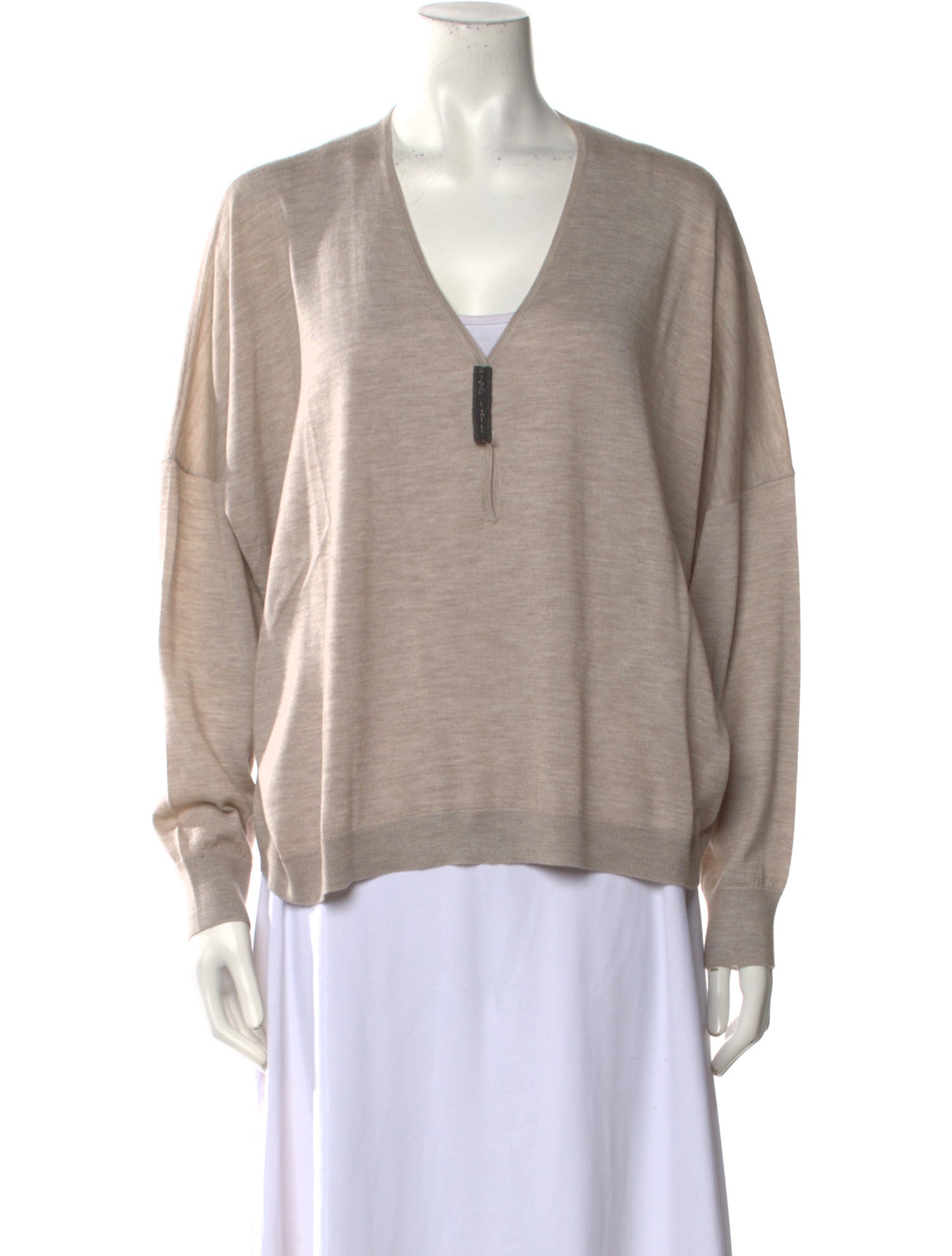 Brunello Cucinelli Cashmere V-Neck Sweater w/ Tags