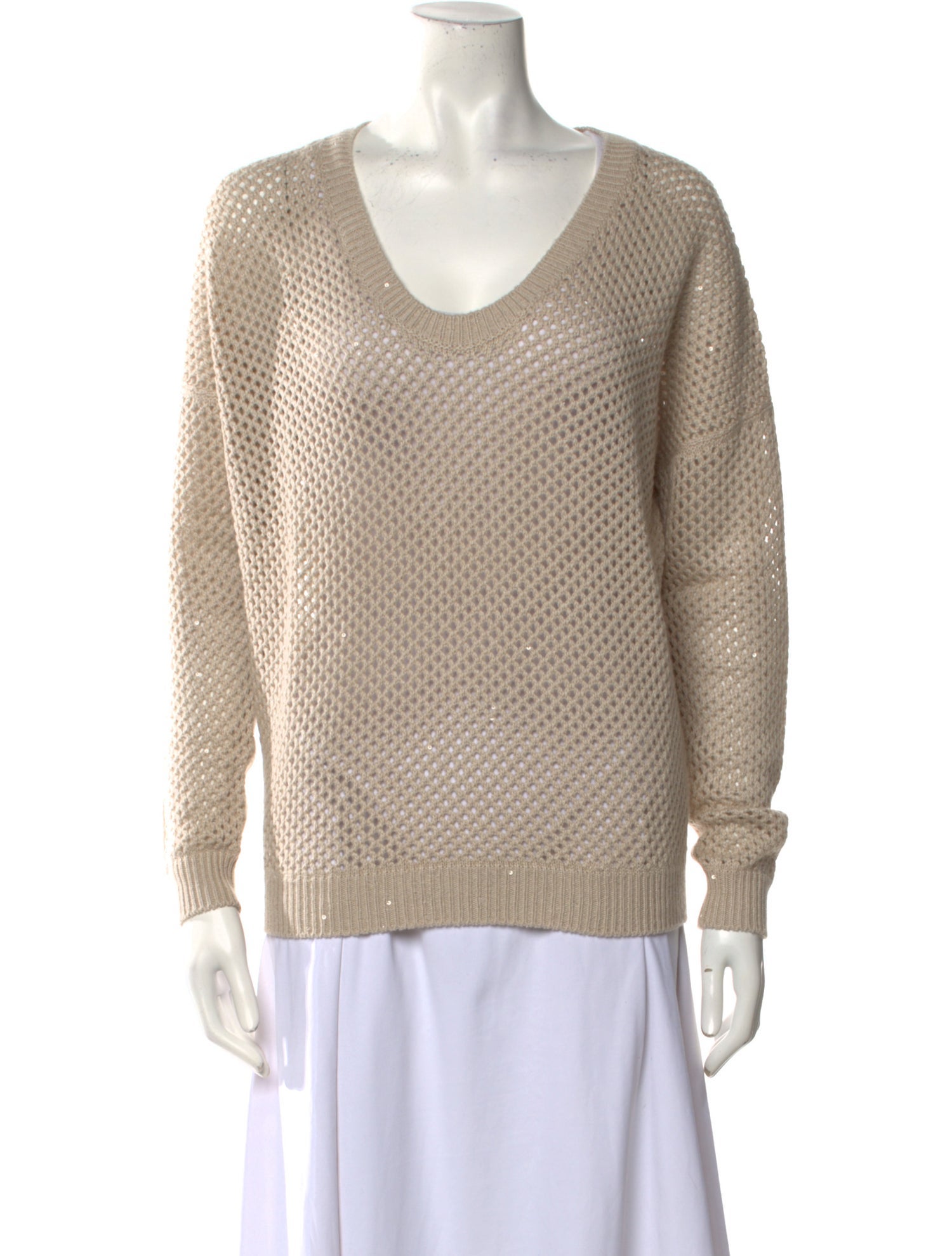 Brunello Cucinelli Cashmere Scoop Neck Sweater w/ Tags