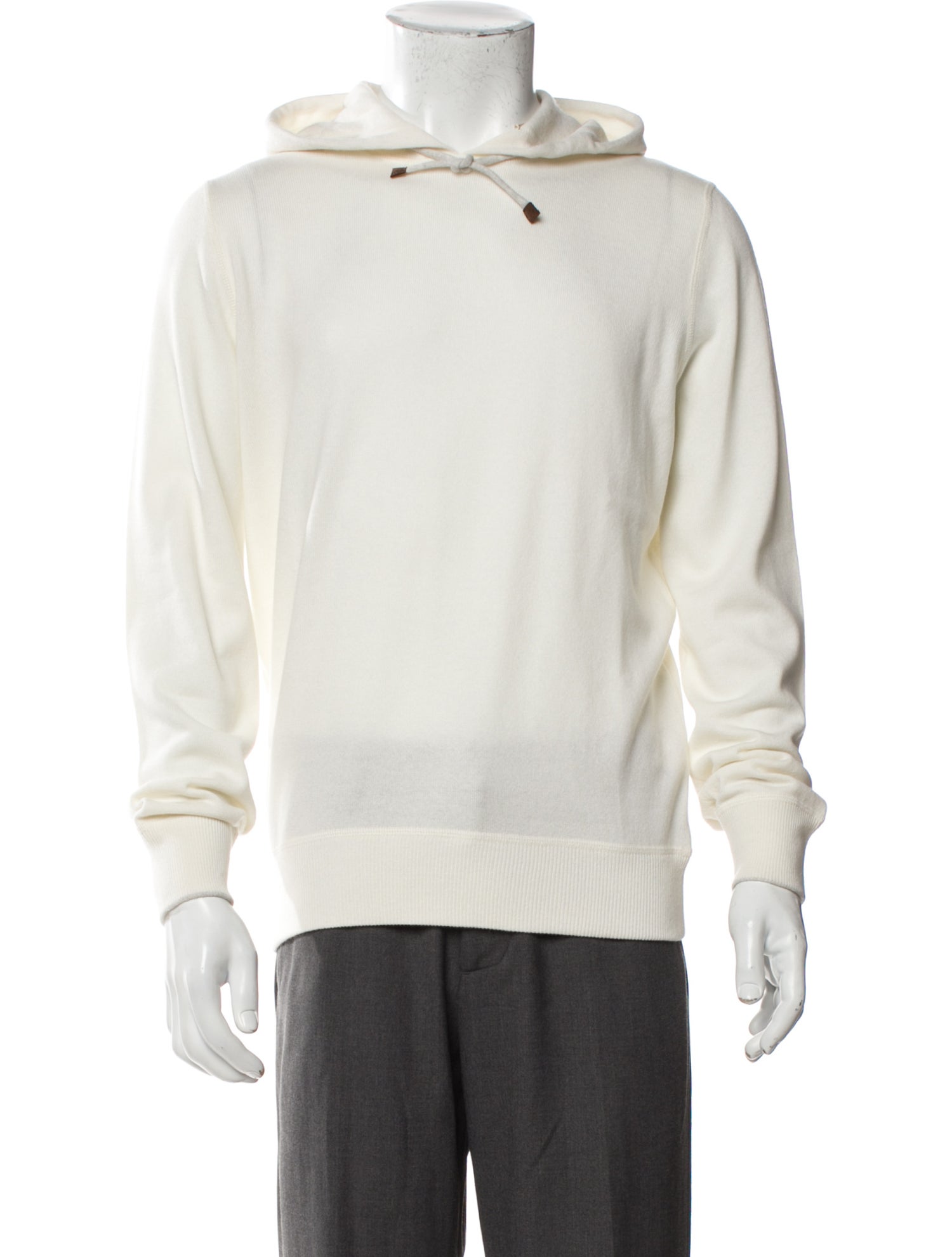 Brunello Cucinelli Cashmere V-Neck Hoodie w/ Tags