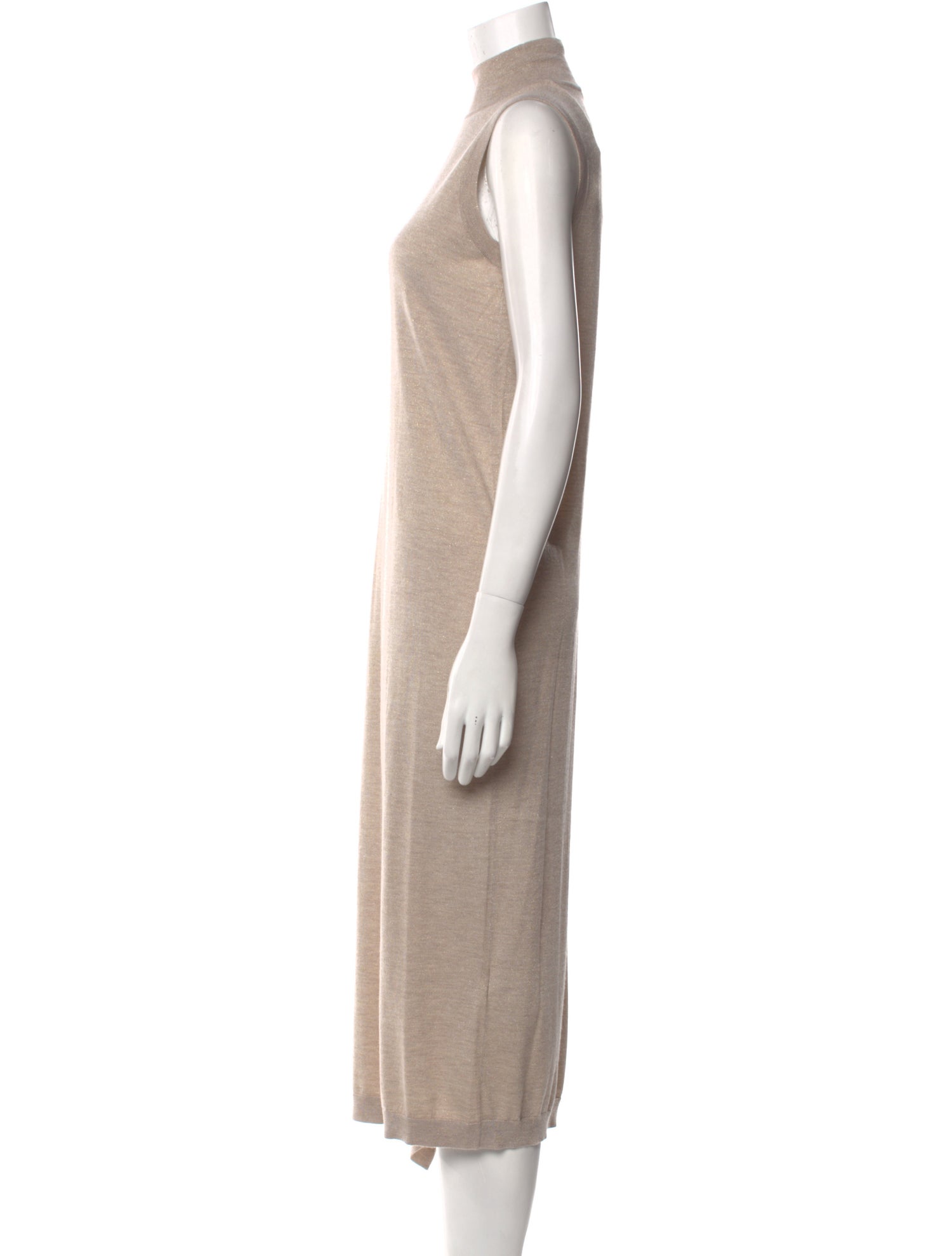 Brunello Cucinelli Cashmere Midi Length Dress w/ Tags