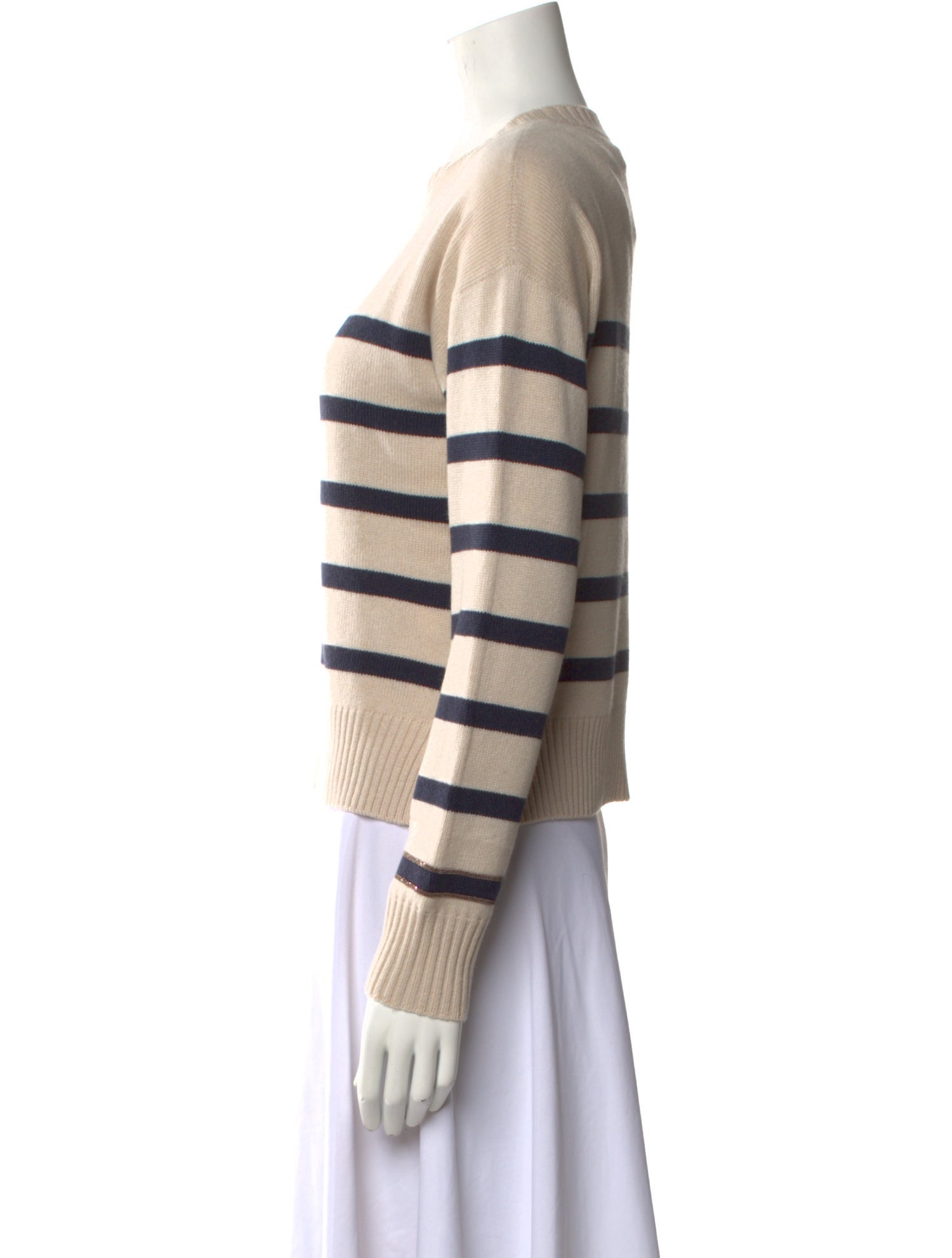 Brunello Cucinelli Cashmere Striped Sweater w/ Tags