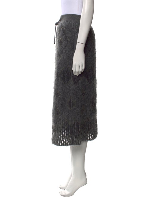 Brunello Cucinelli Mohair Midi Length Skirt