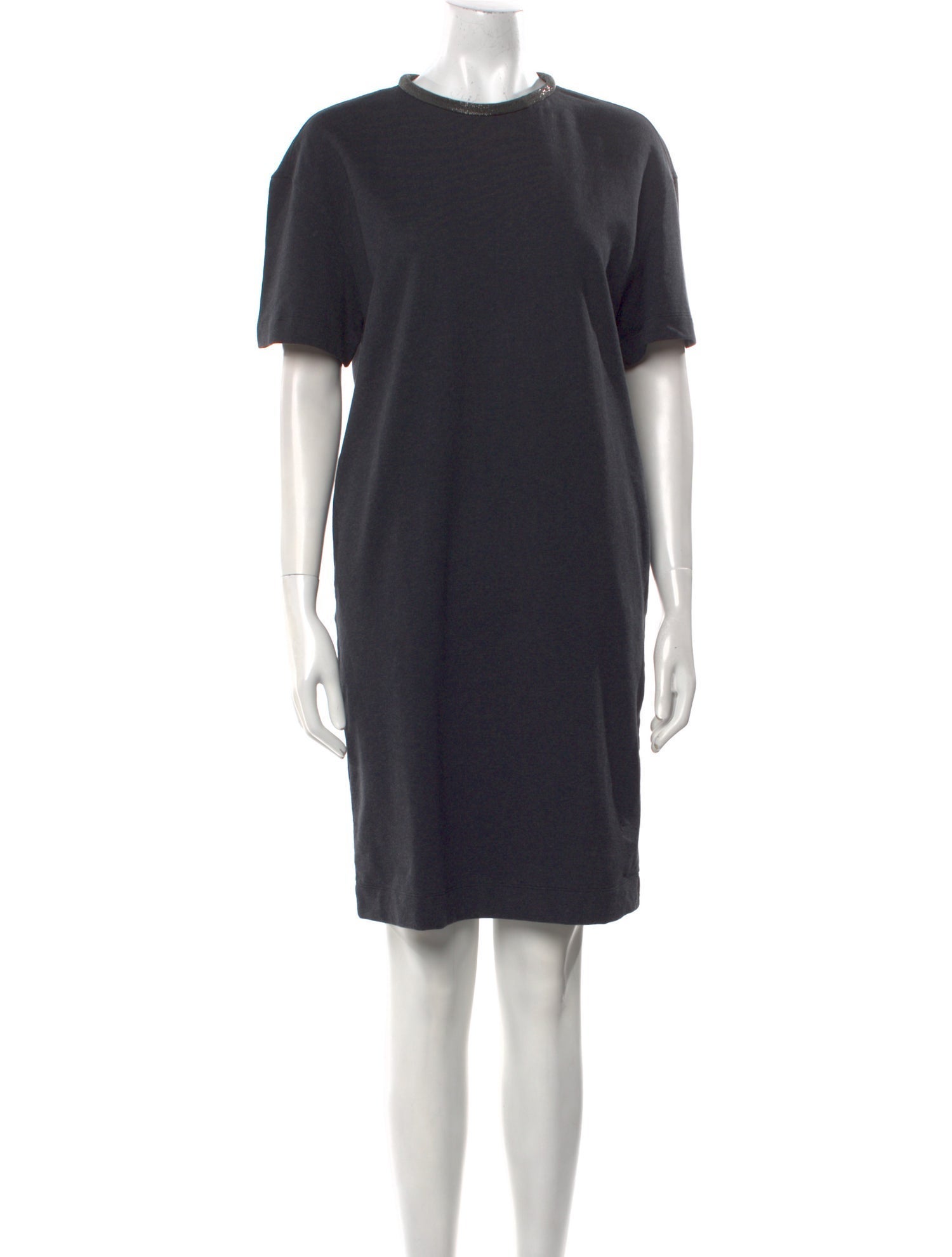 Brunello Cucinelli Crew Neck Knee-Length Dress
