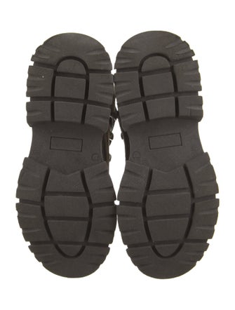 Brunello Cucinelli Suede Beaded Accents Combat Boots