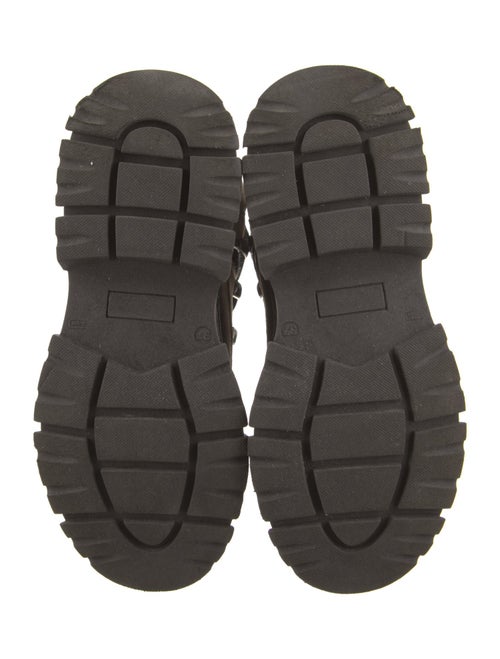 Brunello Cucinelli Suede Beaded Accents Combat Boots