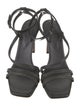 Brunello Cucinelli Leather Beaded Accents Sandals