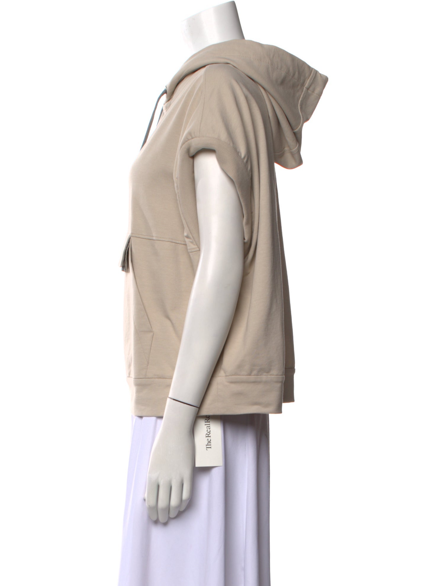 Brunello Cucinelli V-Neck Short Sleeve Sweatshirt