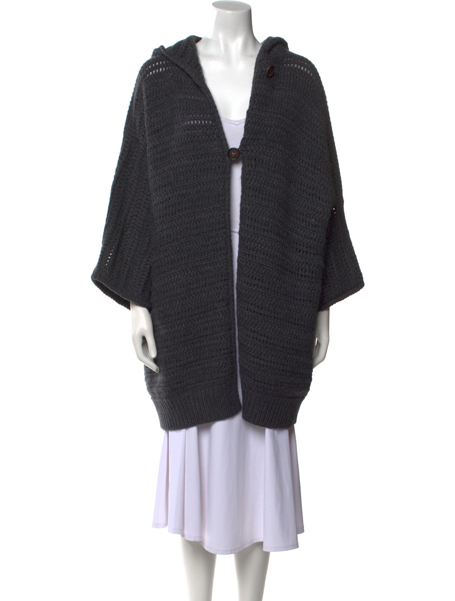 Brunello Cucinelli Cashmere Open Front Sweater