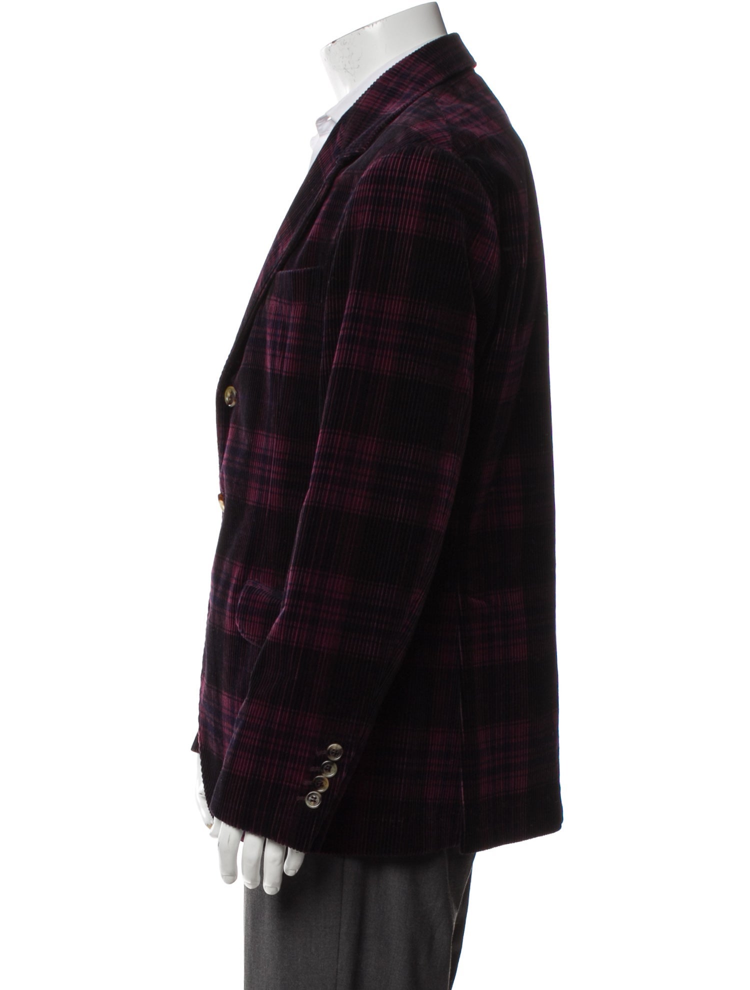 Brunello Cucinelli Plaid Print Blazer