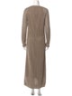 Brunello Cucinelli Crew Neck Long Dress