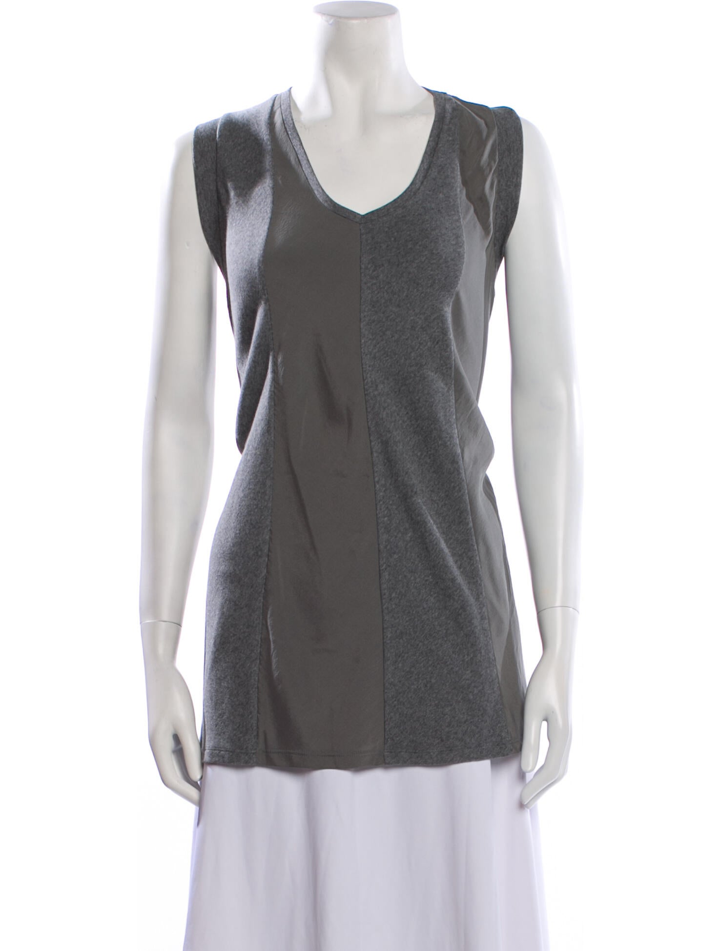 Brunello Cucinelli Silk Scoop Neck Top