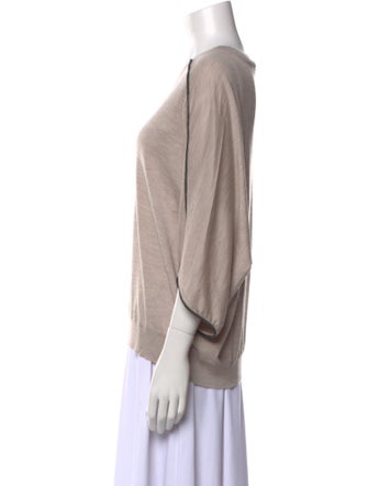 Brunello Cucinelli Cashmere V-Neck Sweatshirt