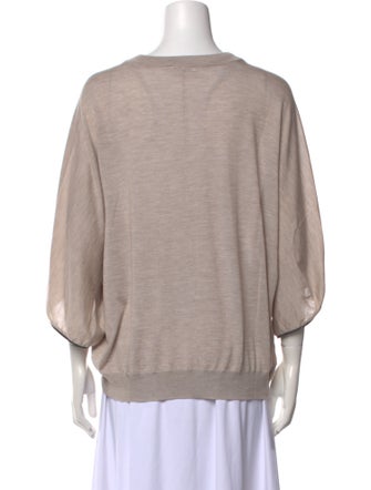 Brunello Cucinelli Cashmere V-Neck Sweatshirt