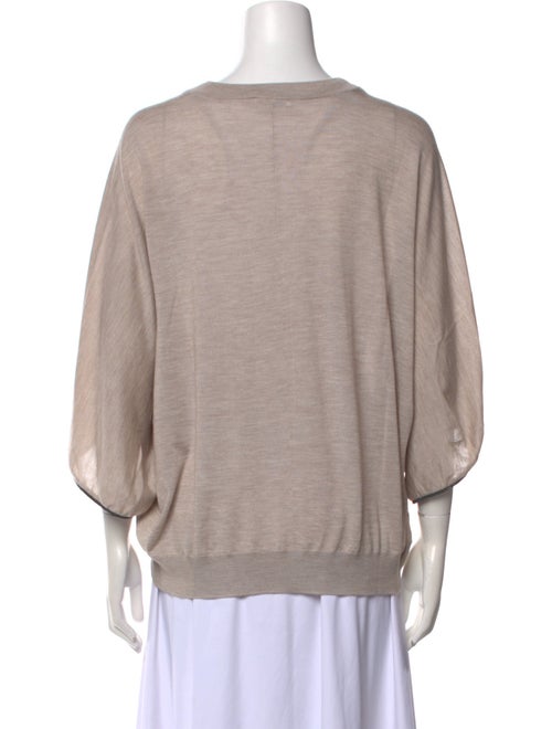 Brunello Cucinelli Cashmere V-Neck Sweatshirt