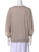 Brunello Cucinelli Cashmere V-Neck Sweatshirt