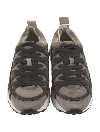 Brunello Cucinelli Monili Suede Sneakers