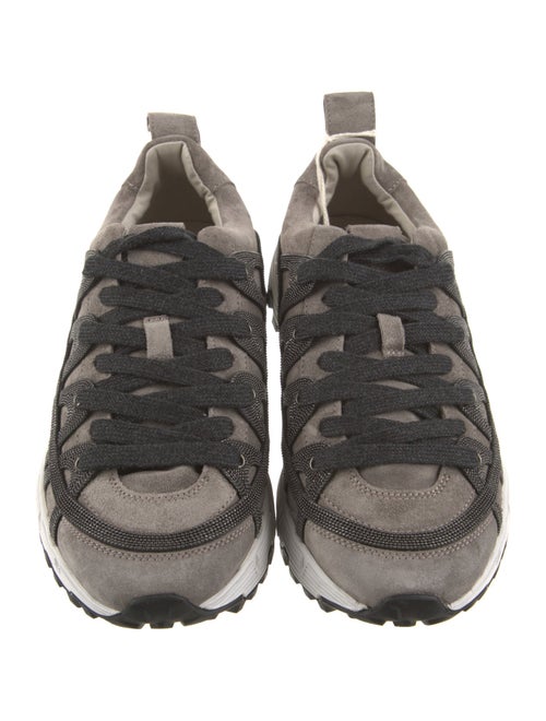 Brunello Cucinelli Monili Suede Sneakers
