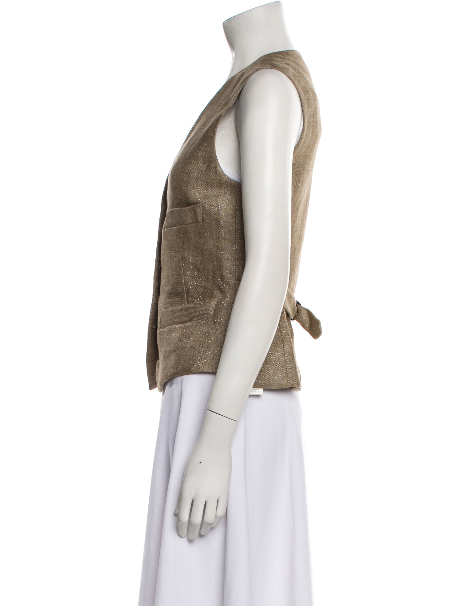 Brunello Cucinelli Linen Printed Vest
