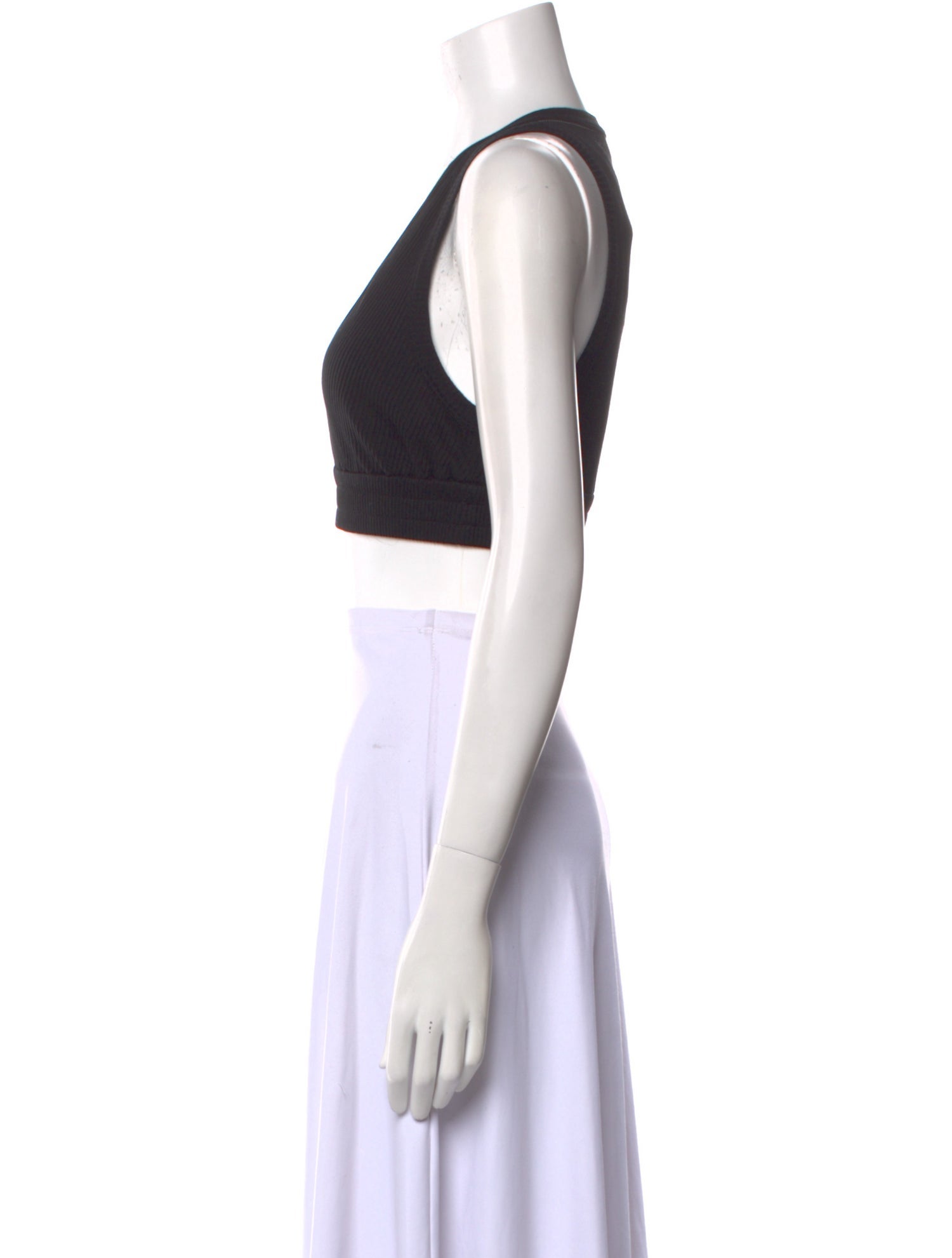 Brunello Cucinelli V-Neck Sleeveless Crop Top