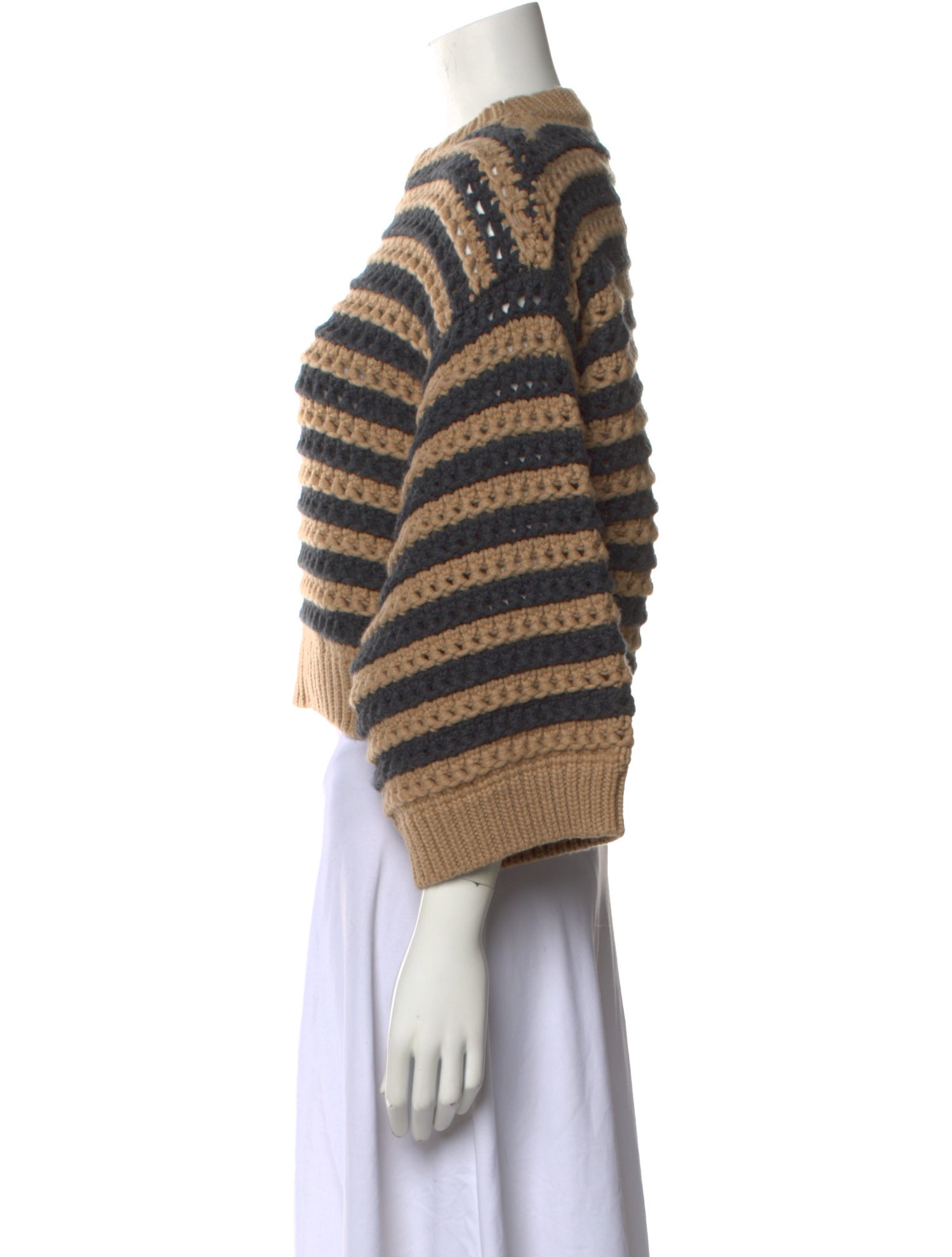 Brunello Cucinelli Virgin Wool Striped Sweater
