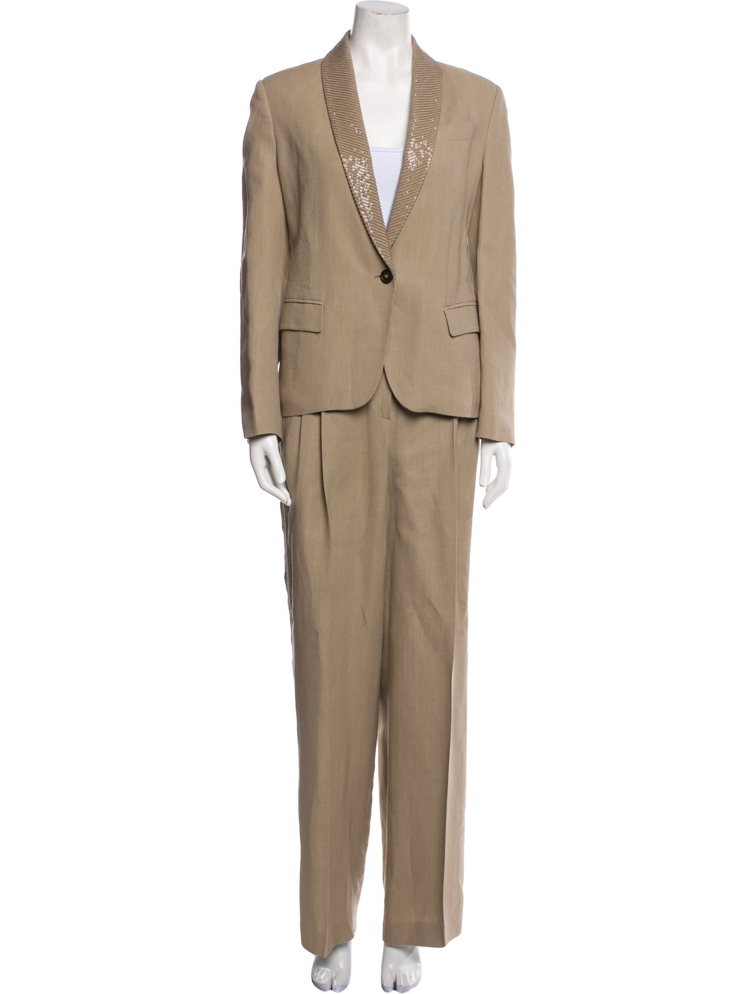 Brunello Cucinelli Sequin Embellishments Pant Set