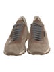 Brunello Cucinelli Suede Beaded Accents Sneakers