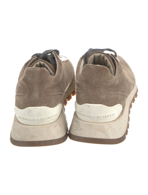 Brunello Cucinelli Suede Beaded Accents Sneakers
