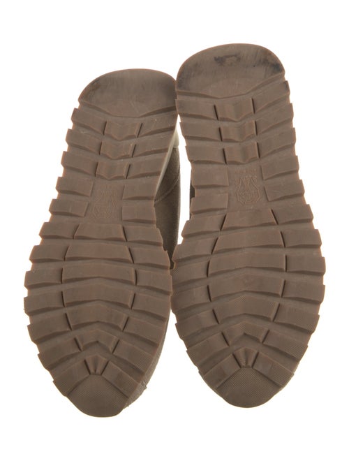 Brunello Cucinelli Suede Beaded Accents Sneakers