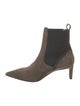 Brunello Cucinelli Suede Beaded Accents Chelsea Boots