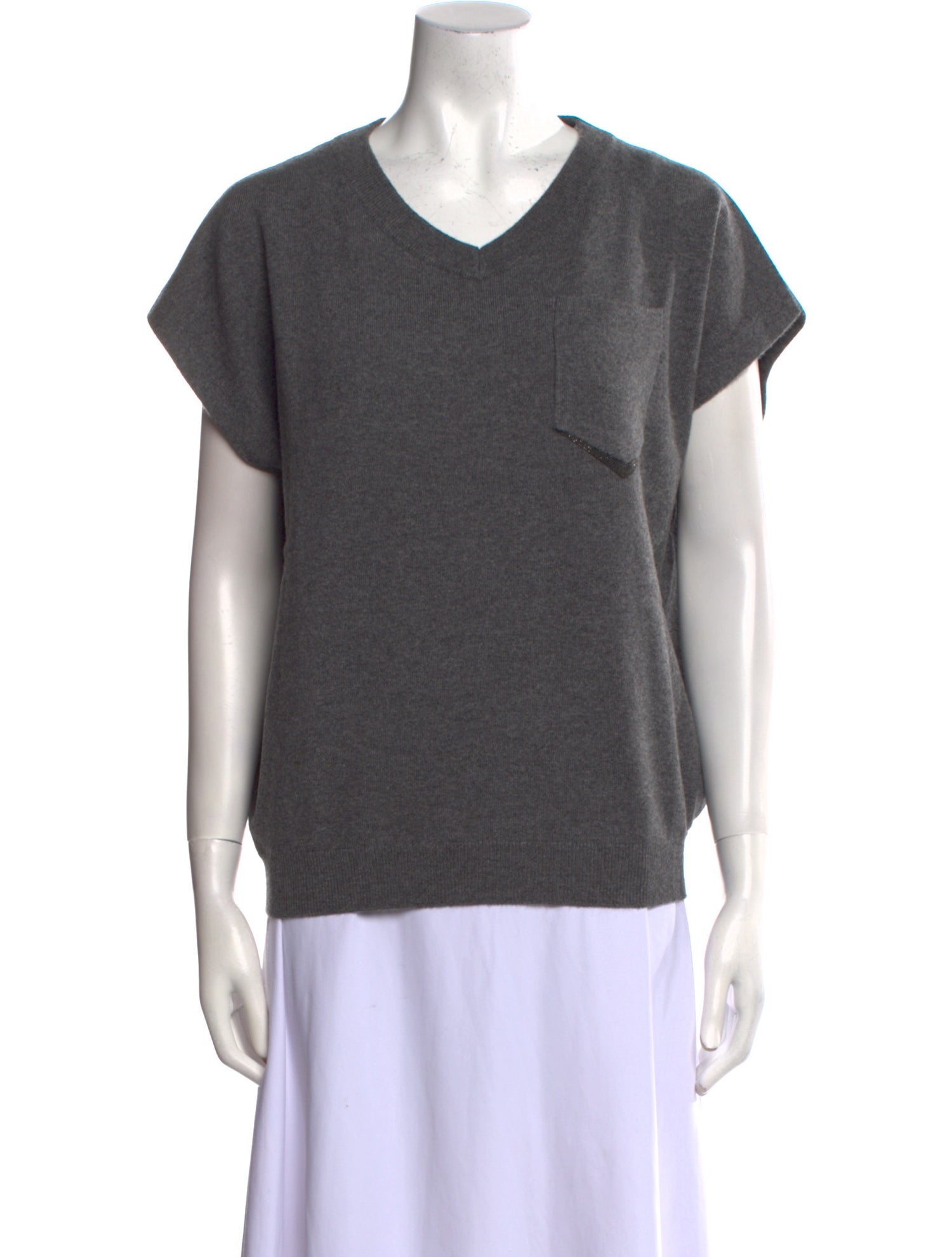 Brunello Cucinelli Cashmere V-Neck Sweater