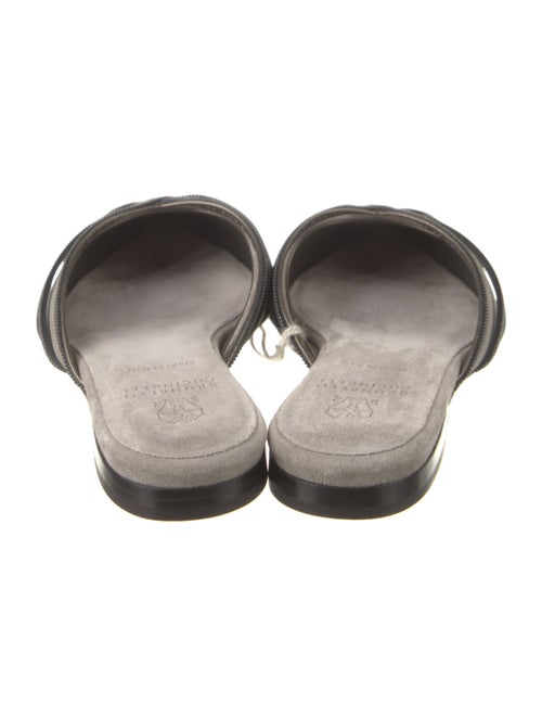 Brunello Cucinelli Suede Printed Mules