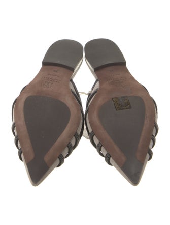 Brunello Cucinelli Suede Printed Mules