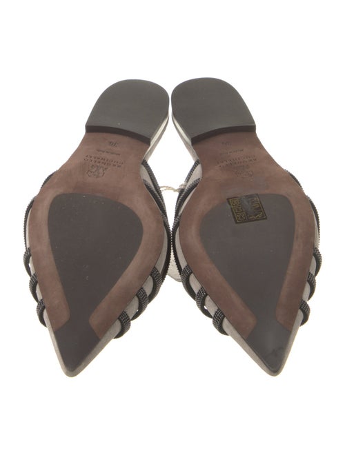 Brunello Cucinelli Suede Printed Mules