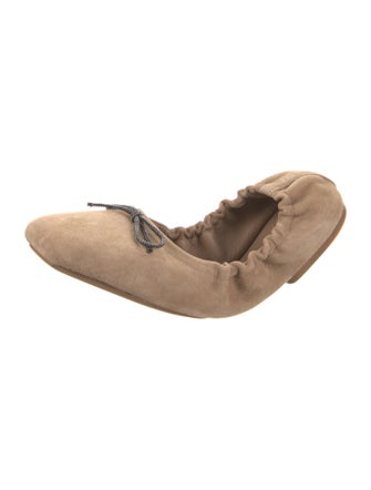 Brunello Cucinelli Suede Ballet Flats