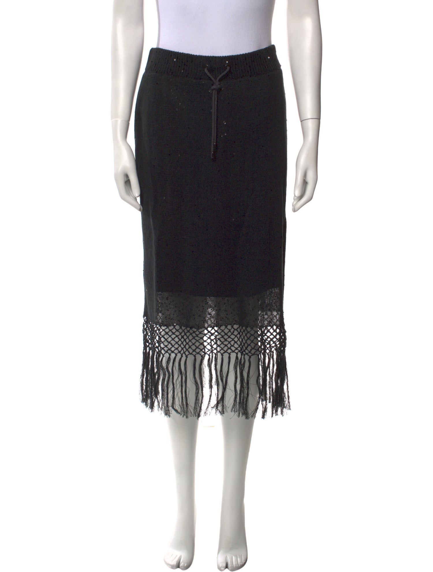 Brunello Cucinelli Linen Knee-Length Skirt