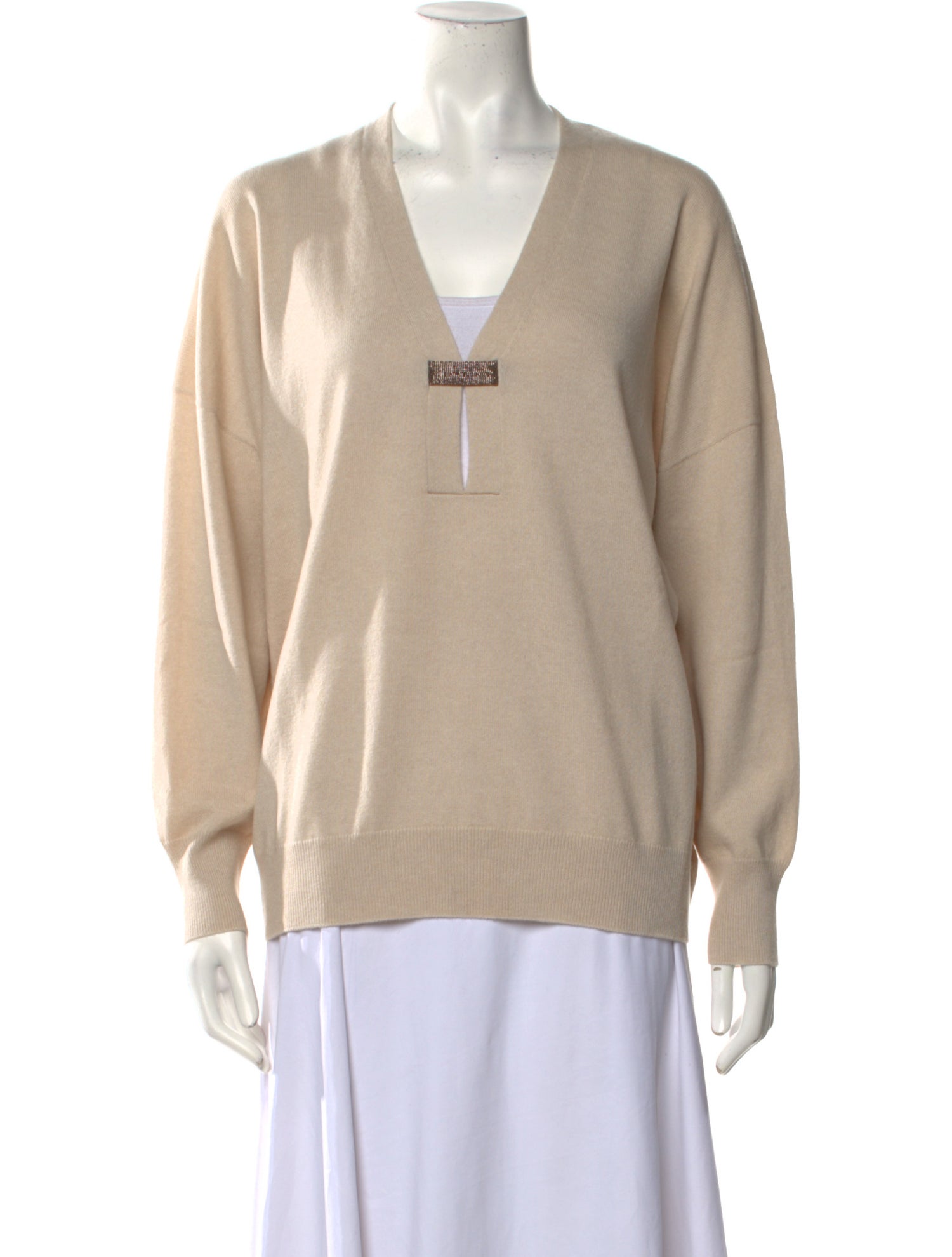 Brunello Cucinelli Cashmere V-Neck Sweater