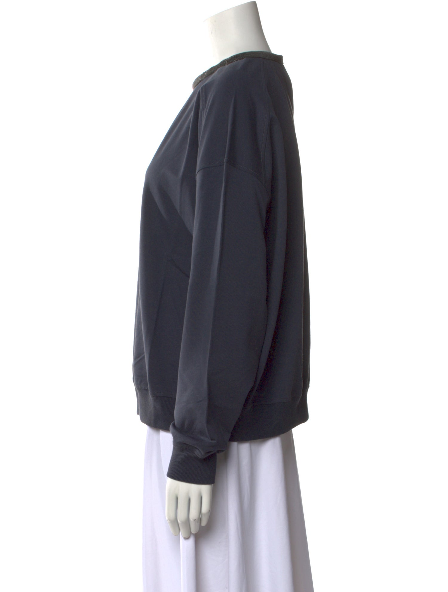 Brunello Cucinelli Crew Neck Long Sleeve Sweatshirt