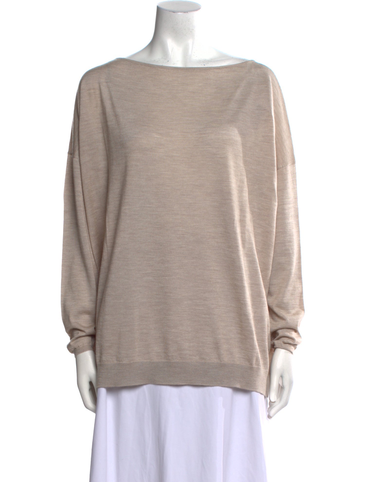 Brunello Cucinelli Cashmere Bateau Neckline Sweatshirt