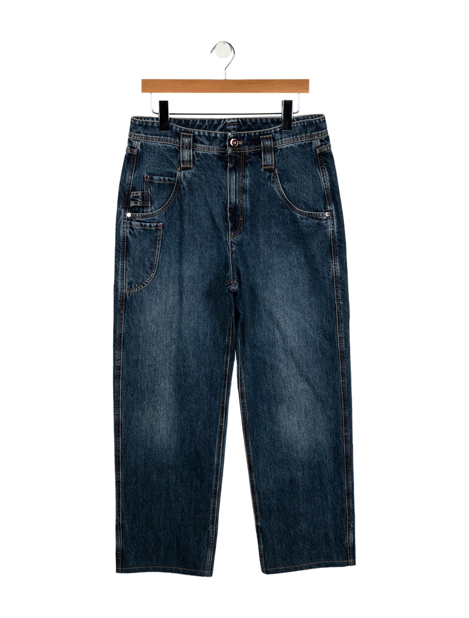 Brunello Cucinelli High-Rise Wide Leg Jeans