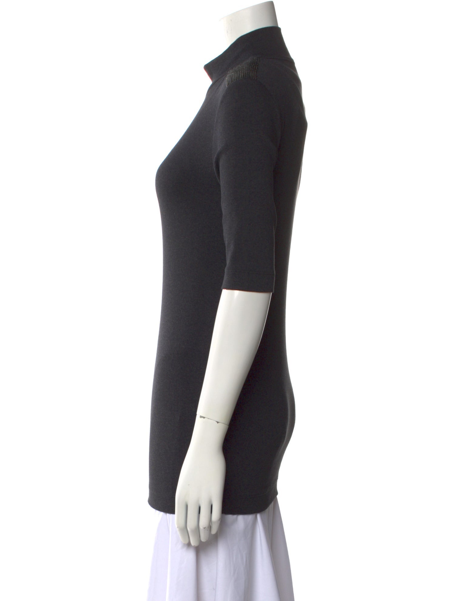 Brunello Cucinelli Turtleneck Short Sleeve Top