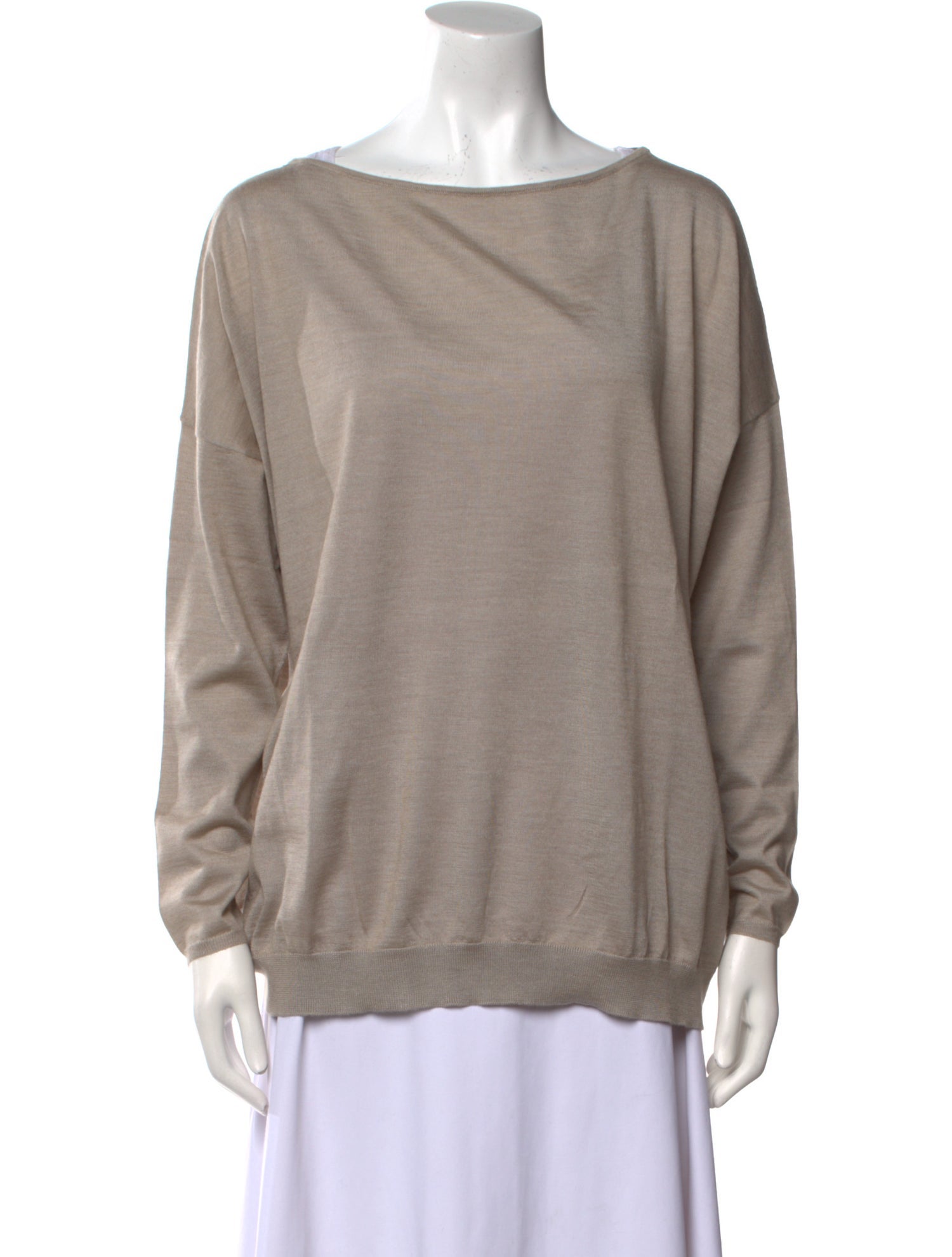 Brunello Cucinelli Cashmere Bateau Neckline Sweatshirt