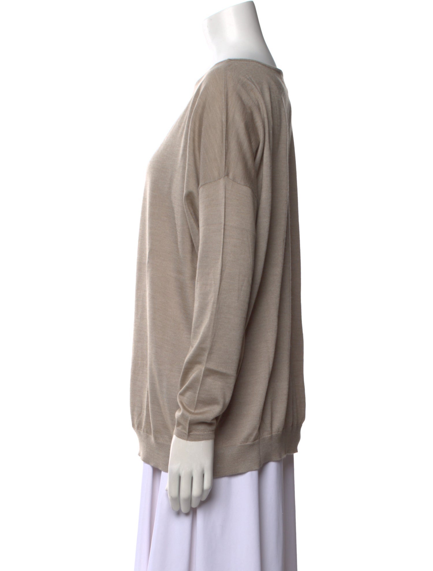 Brunello Cucinelli Cashmere Bateau Neckline Sweatshirt